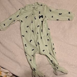 4/$20- Pekkle Light Green Game Controller Footie